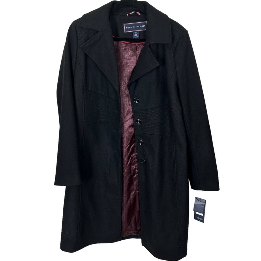 NWT Tommy Hilfiger Black SB Coat
